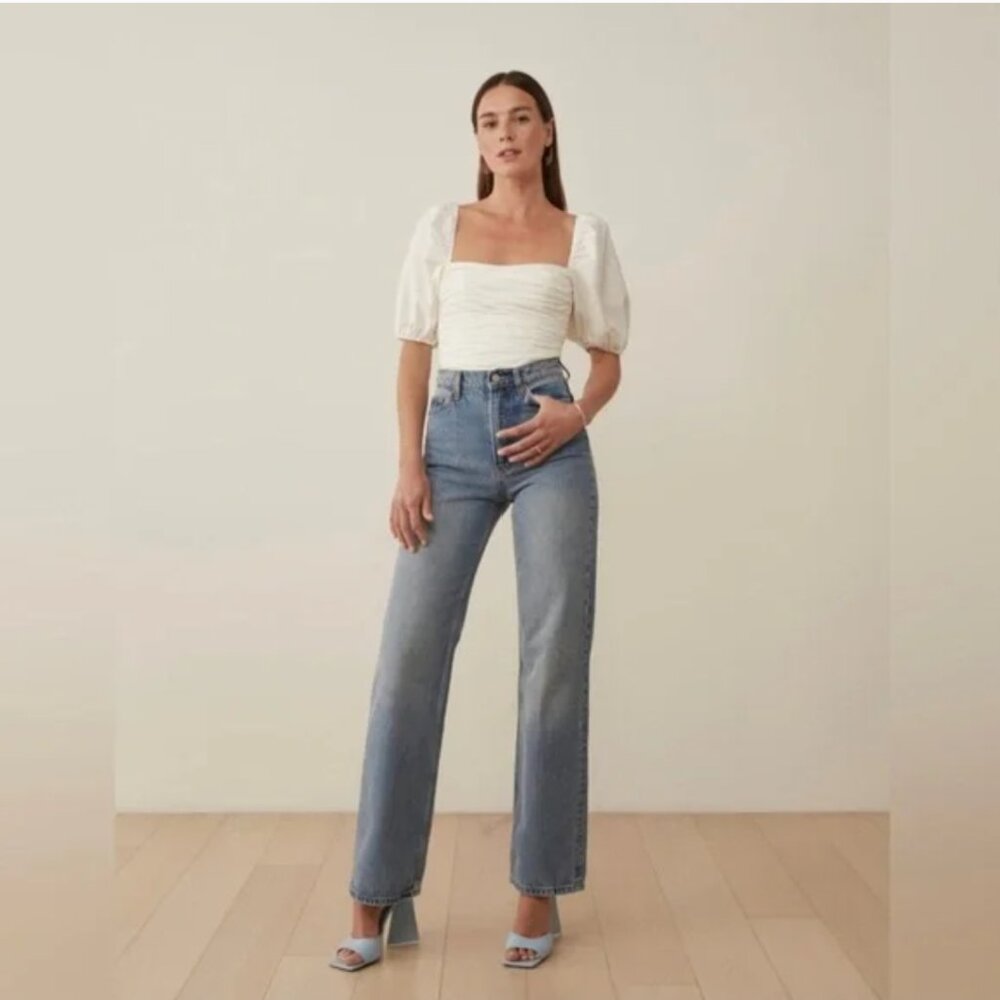 Reformation Barry Top in White - Picture 3 of 10